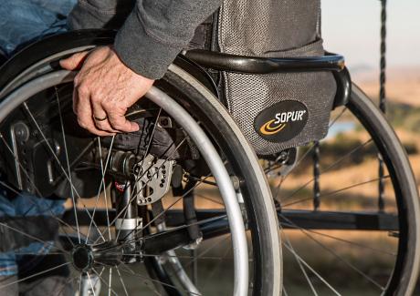 Man in wheelchair
